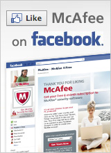 Like McAfee on Facebook