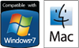 Window7 and Mac logos